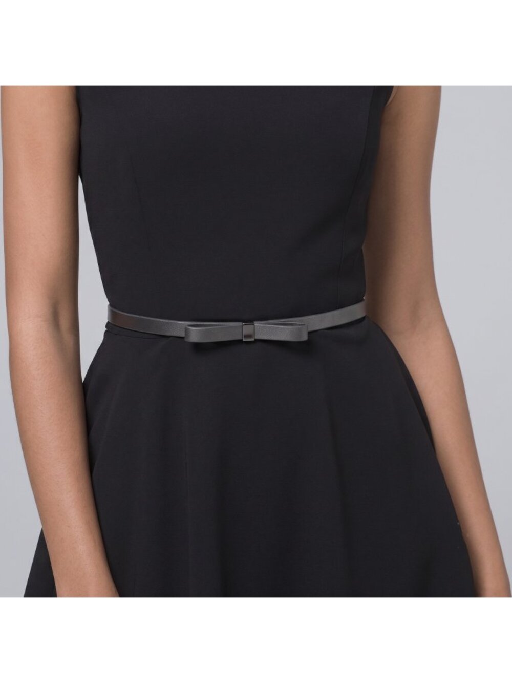 White House Black Market Women's Metallic Bow Belt in size Medium New MSRP $44